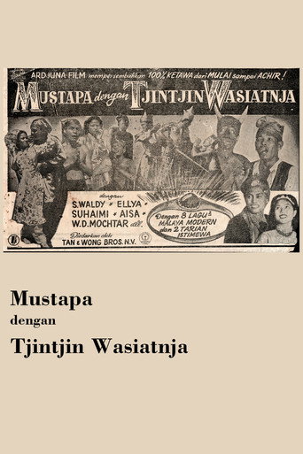 Movie poster for Mustapa dengan Tjintjin Wasiatnja (1953)