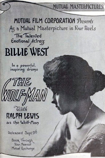 Movie poster for The Wolf-Man (1915)