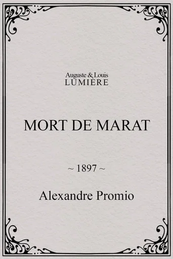 Movie poster for Death of Marat (1897)