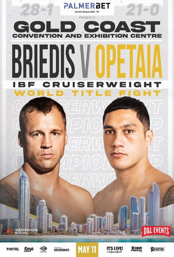 Movie poster for Mairis Briedis vs. Jai Opetaia (2022)