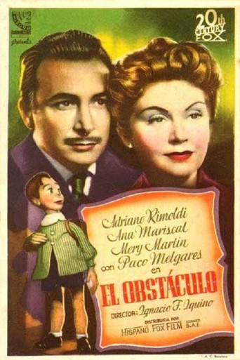 Movie poster for El obstáculo (1945)