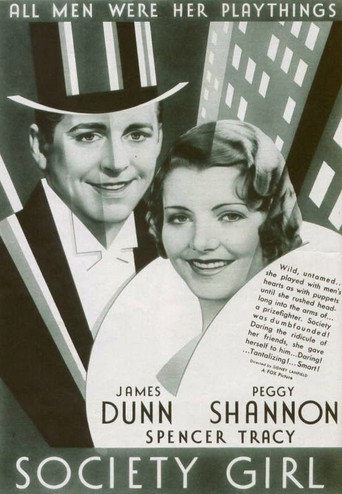 Movie poster for Society Girl (1932)