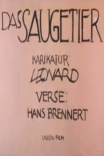 Movie poster for Das Säugetier (1917)