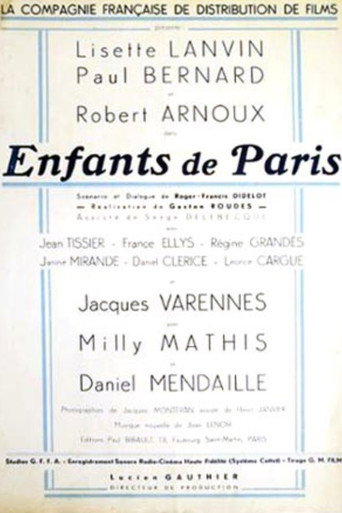 Movie poster for Enfants de Paris (1937)