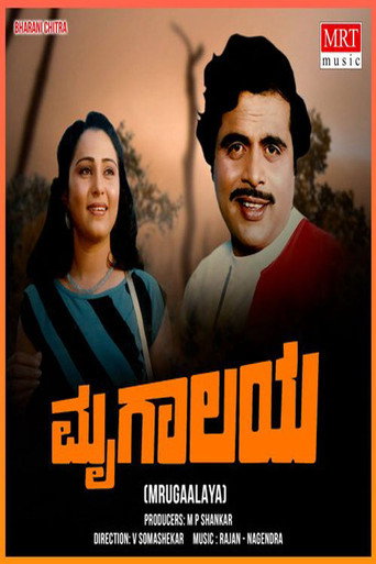 Movie poster for Mrugaalaya (1986)