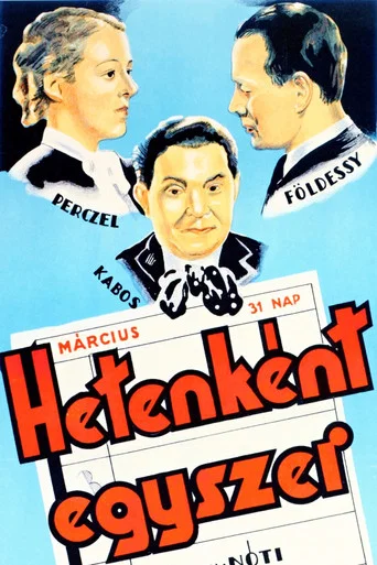 Movie poster for Hetenként egyszer láthatom (1937)