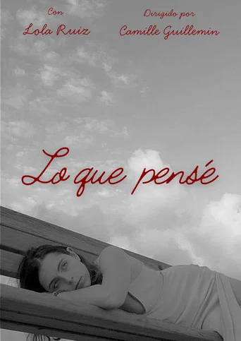 Movie poster for Lo que pensé (2025)
