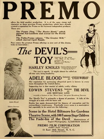 Movie poster for The Devil's Toy (1916)