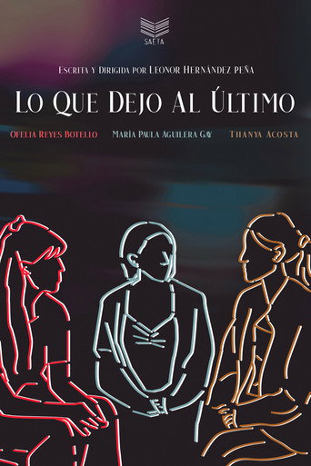 Movie poster for Lo que dejo al último (2021)