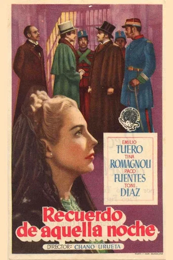 Movie poster for El recuerdo de aquella noche (1945)