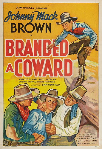 Movie poster for Branded a Coward (1935)