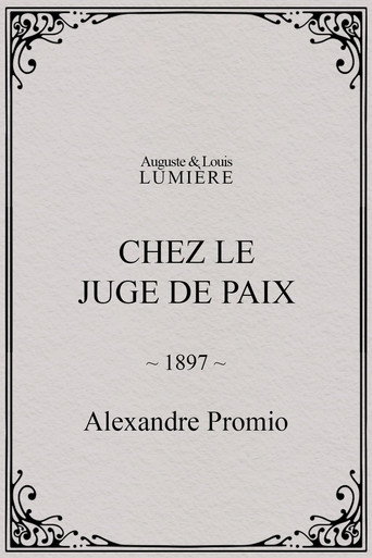 Movie poster for Chez le juge de paix (1897)