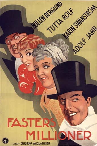 Movie poster for Fasters millioner (1934)