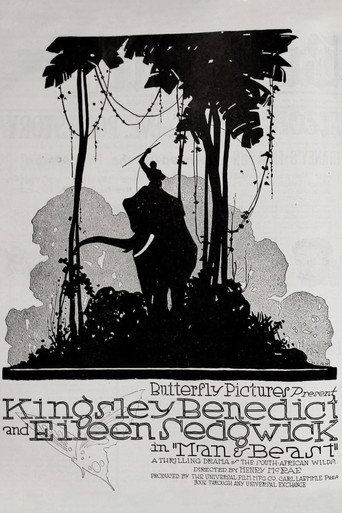 Movie poster for Man and Beast (1917)