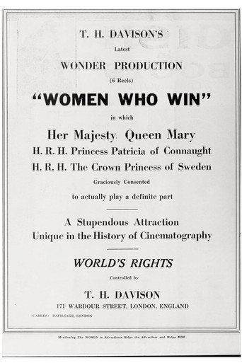 Movie poster for Women Who Win (1919)