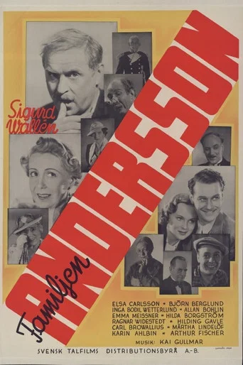 Movie poster for Familjen Andersson (1937)