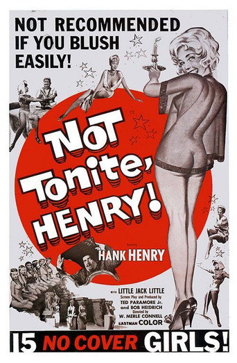 Movie poster for Not Tonite, Henry! (1960)