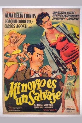Movie poster for Mi novio es un salvaje (1953)
