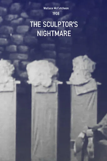 Movie poster for The Sculptor's Nightmare (1908)
