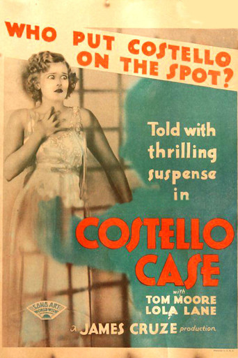 Movie poster for The Costello Case (1930)