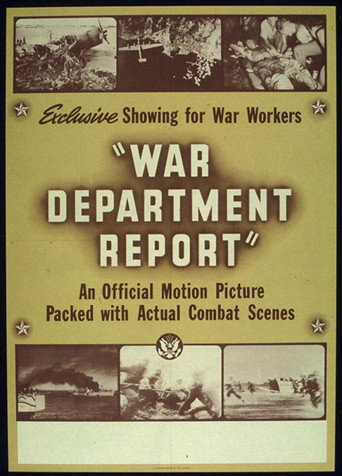 Movie poster for War Department Report (1943)
