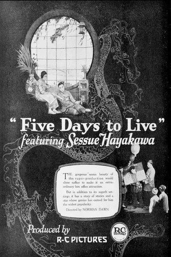 Movie poster for Five Days to Live (1922)