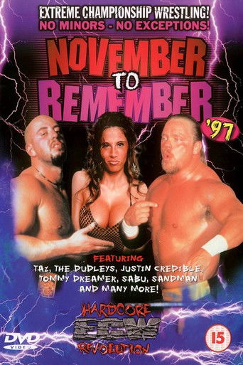 ECW November to Remember 1997 poster