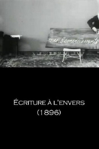 Movie poster for Writing Backwards (1896)