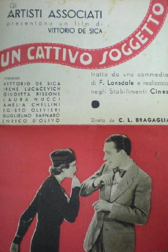 Movie poster for Un cattivo soggetto (1933)