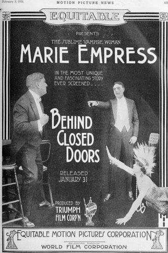Movie poster for Behind Closed Doors (1916)