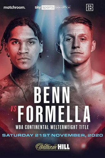 Movie poster for Conor Benn vs. Sebastian Formella (2020)