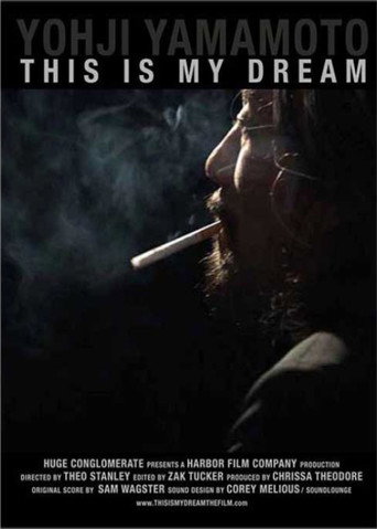 Movie poster for Yohji Yamamoto: This Is My Dream (2011)