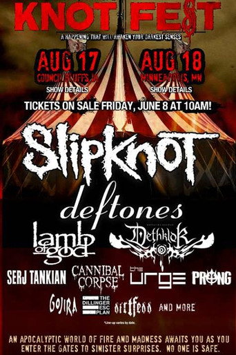 Movie poster for Slipknot - Live at Knotfest Minneapolis 2012 (2012)