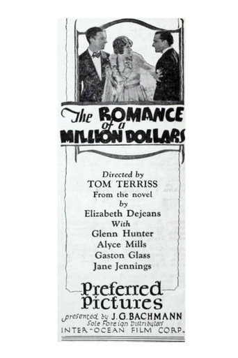 Movie poster for The Romance of a Million Dollars (1926)