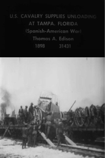 Movie poster for U.S. Cavalry Supplies Unloading at Tampa, Florida (1898)