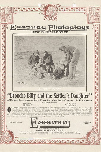 Movie poster for Broncho Billy and the Settler's Daughter (1914)