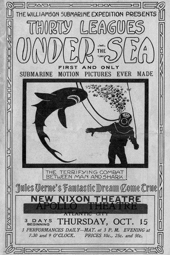 Movie poster for Thirty Leagues Under the Sea (1914)