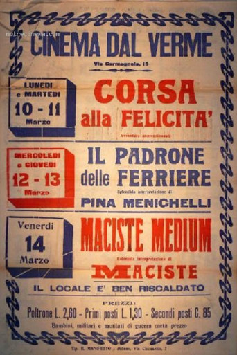 Movie poster for Maciste medium (1918)