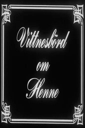 Movie poster for A Testimony About Her (1963)
