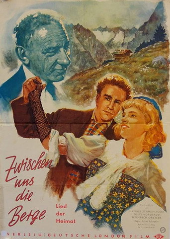 Movie poster for The Mountains Between Us (1956)