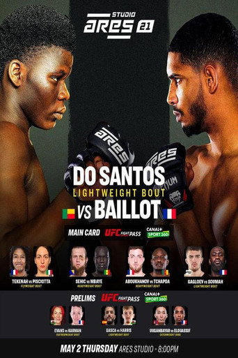 Movie poster for ARES 21: Do Santos vs. Baillot (2024)