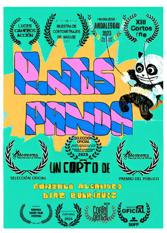 Puntos panda poster