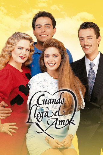 Series poster for Cuando llega el amor (1990)