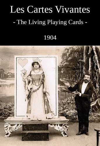Movie poster for The Living Playing Cards (1905)