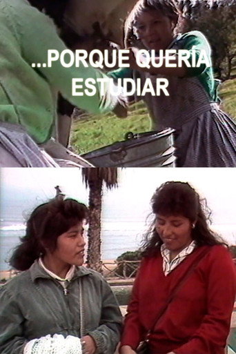 Movie poster for Because I Wanted To Study (1989)