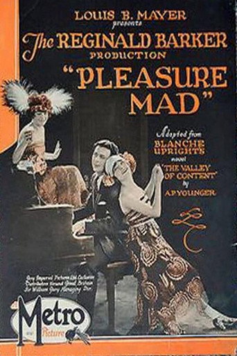 Movie poster for Pleasure Mad (1923)