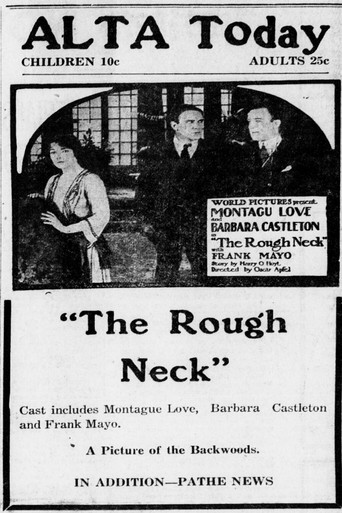 Movie poster for The Rough Neck (1919)