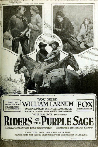 Movie poster for Riders of the Purple Sage (1918)