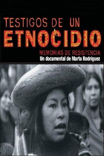 Movie poster for Testigos de un etnocidio: memorias de Resistencia (2010)
