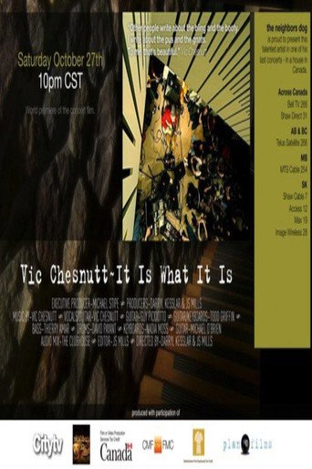Movie poster for Vic Chesnutt - IT IS WHAT IT IS (2012)